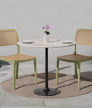 beAAtho Bloom Designer Chair for Dining, Living Room, Bedroom, Cafeteria, Cafe, Restaurant & Hotel | Modern Accent Chair | Ergonomic Comfort | Indoor & Outdoor Use | 3-Year Warranty |
