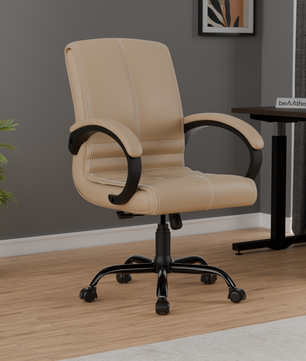 beAAtho® Aura Ergonomic Chair with Cushioned Seat & Backrest | Office & Visitor Chair