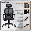 Leo Ergonomically Adjustable Executive High Back Mesh Home & Office Revolving Chair with 3 Years Warranty