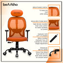 Leo Ergonomically Adjustable Executive High Back Mesh Home & Office Revolving Chair with 3 Years Warranty