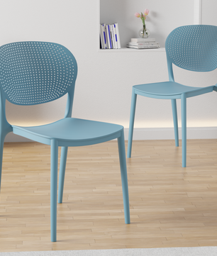 beAAtho Flora Stackable Multipurpose Chair | Modern Accent Chair for Home, Dining, Kitchen, Cafe & Restaurants | Durable Polypropylene | 3-Year Warranty