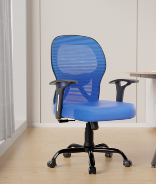 Leo Ergonomically Adjustable Executive High Back Mesh Home & Office Revolving Chair with 3 Years Warranty