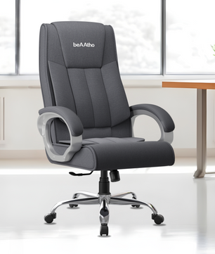 Berlin Orthopedic Boss Chair -3-Year Warranty | Breathable Executive Office Chair | Ergonomic High- Back Chair-Cushioned Seat & Armrests | Metal Base.