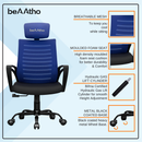 beAAtho Verona Mesh Chair | 3-Year Limited Warranty | Sturdy Nylon base Mesh Revolving Office Chair