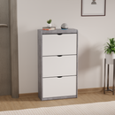 beAAtho® Zento Shoe Cabinet with Tilt-Out Drawers | 3 DOOR | Modern Wooden Shoe Organizer for Home & Office | Durable & Elegant | DIY |