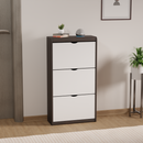 beAAtho® Zento Shoe Cabinet with Tilt-Out Drawers | 3 DOOR | Modern Wooden Shoe Organizer for Home & Office | Durable & Elegant | DIY |