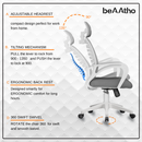 beAAtho Verona Mesh Chair | 3-Year Limited Warranty | Sturdy Nylon base Mesh Revolving Office Chair