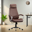 Zen Leatherette Executive Office Chair | High Back Revolving Chair with Integrated Lumbar Support | Ergonomic & Comfortable Seating | 3-Year Warranty | Adjustable Height |