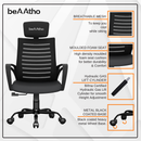 beAAtho Verona Mesh Chair | 3-Year Limited Warranty | Sturdy Nylon base Mesh Revolving Office Chair