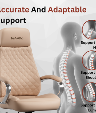 Zen Leatherette Executive Office Chair | High Back Revolving Chair with Integrated Lumbar Support | Ergonomic & Comfortable Seating | 3-Year Warranty | Adjustable Height |