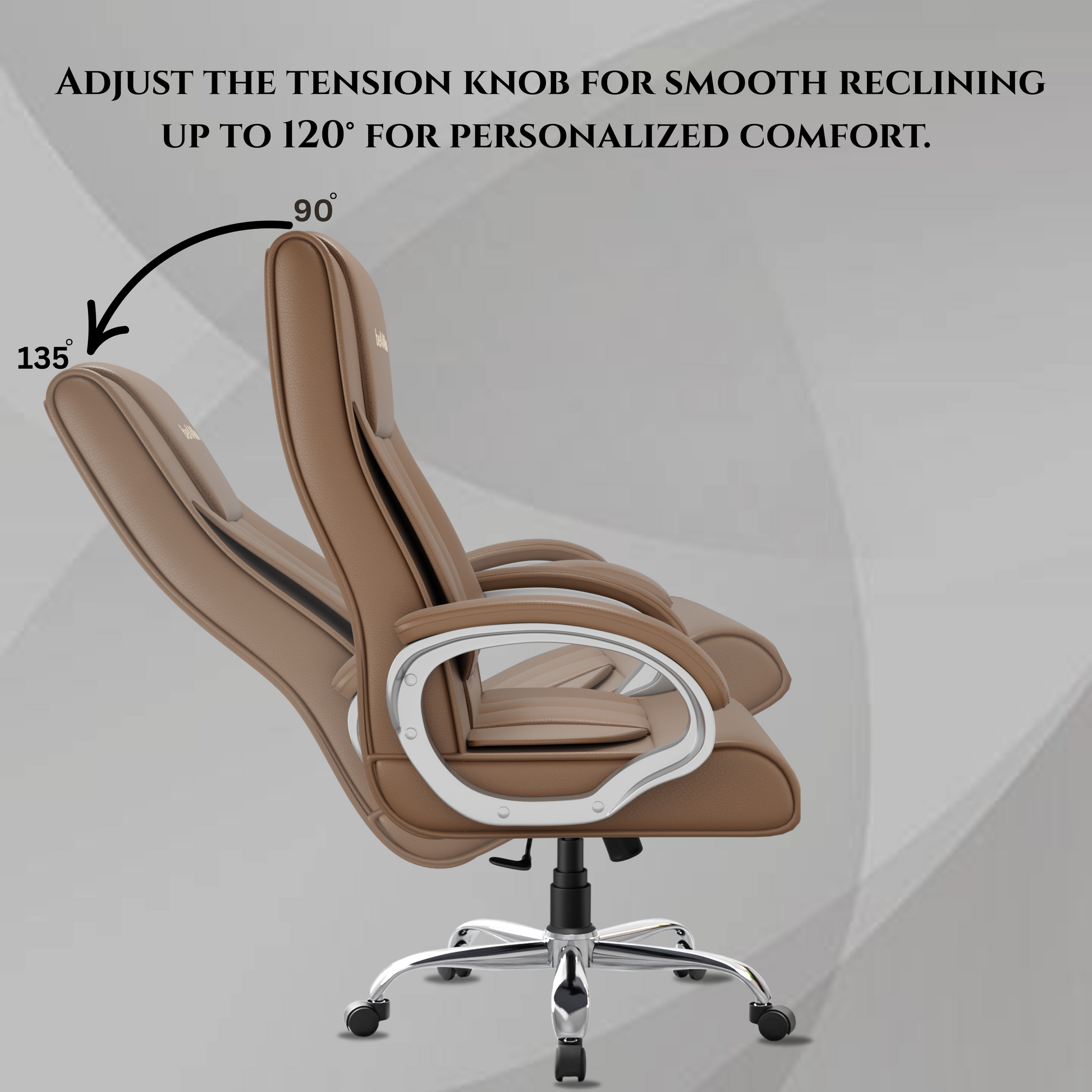 Berlin Orthopedic Boss Chair -3-Year Warranty | Breathable Executive Office Chair | Ergonomic High- Back Chair-Cushioned Seat & Armrests | Metal Base.