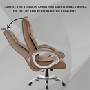 Berlin Orthopedic Boss Chair -3-Year Warranty | Breathable Executive Office Chair | Ergonomic High- Back Chair-Cushioned Seat & Armrests | Metal Base.