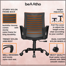 beAAtho Verona Mesh Chair | 3-Year Limited Warranty | Sturdy Nylon base Mesh Revolving Office Chair