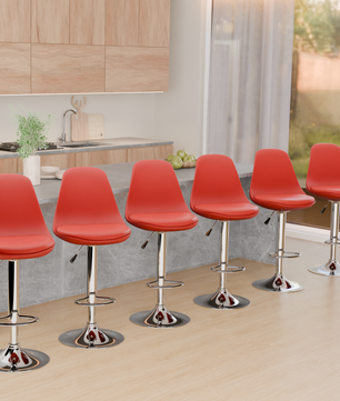 beAAtho Orbit Height Adjustable Bar Stool Chair | 360° Revolving Swivel Bar Chair with Footrest | Modern Kitchen Counter Stool for Home, Cafe & Office