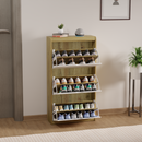 beAAtho® Zento Shoe Cabinet with Tilt-Out Drawers | 3 DOOR | Modern Wooden Shoe Organizer for Home & Office | Durable & Elegant | DIY |