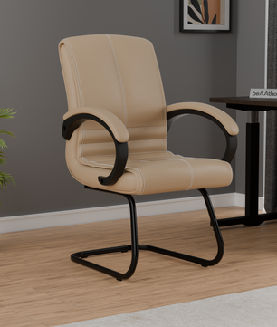 beAAtho® Aura Ergonomic Chair with Cushioned Seat & Backrest | Office & Visitor Chair