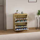 beAAtho® Zento Shoe Cabinet with Tilt-Out Drawers | 2 DOOR | Modern Wooden Shoe Organizer for Home & Office | Durable & Elegant | DIY |