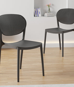 beAAtho Flora Stackable Multipurpose Chair | Modern Accent Chair for Home, Dining, Kitchen, Cafe & Restaurants | Durable Polypropylene | 3-Year Warranty