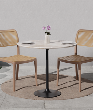 beAAtho Bloom Designer Chair for Dining, Living Room, Bedroom, Cafeteria, Cafe, Restaurant & Hotel | Modern Accent Chair | Ergonomic Comfort | Indoor & Outdoor Use | 3-Year Warranty |
