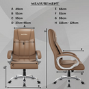 Berlin Orthopedic Boss Chair -3-Year Warranty | Breathable Executive Office Chair | Ergonomic High- Back Chair-Cushioned Seat & Armrests | Metal Base.