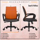 beAAtho Verona Mesh Chair | 3-Year Limited Warranty | Sturdy Nylon base Mesh Revolving Office Chair