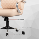 Zen Leatherette Executive Office Chair | High Back Revolving Chair with Integrated Lumbar Support | Ergonomic & Comfortable Seating | 3-Year Warranty | Adjustable Height |