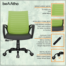 beAAtho Verona Mesh Chair | 3-Year Limited Warranty | Sturdy Nylon base Mesh Revolving Office Chair