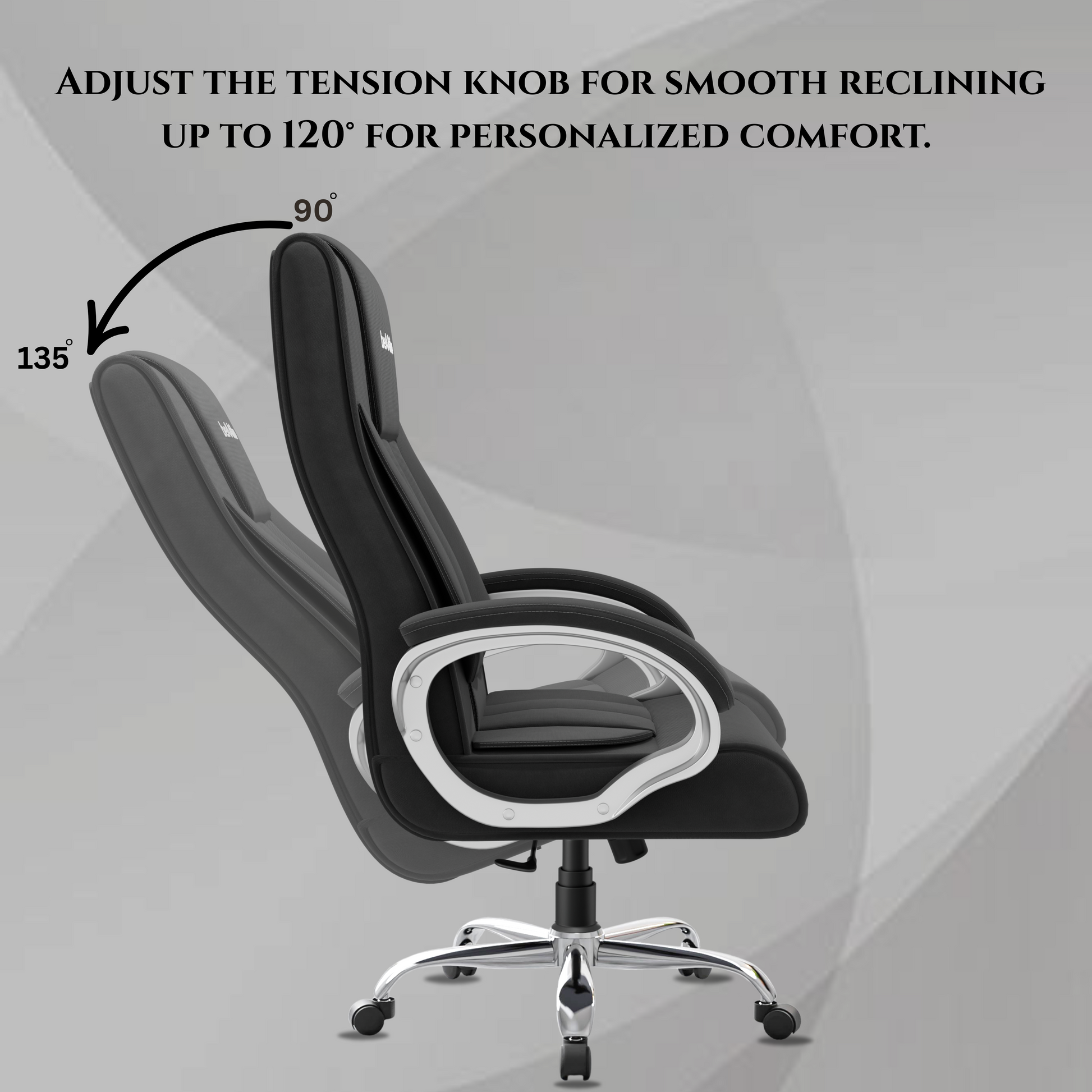 Berlin Orthopedic Boss Chair -3-Year Warranty | Breathable Executive Office Chair | Ergonomic High- Back Chair-Cushioned Seat & Armrests | Metal Base.