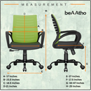 beAAtho Verona Mesh Chair | 3-Year Limited Warranty | Sturdy Nylon base Mesh Revolving Office Chair