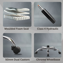 Berlin Orthopedic Boss Chair -3-Year Warranty | Breathable Executive Office Chair | Ergonomic High- Back Chair-Cushioned Seat & Armrests | Metal Base.