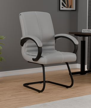 beAAtho® Aura Ergonomic Chair with Cushioned Seat & Backrest | Office & Visitor Chair