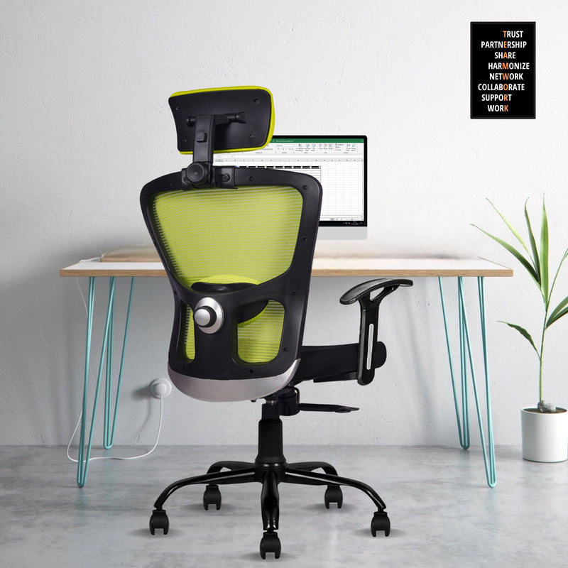 beAAtho® AMAZE | 3-Year Warranty | Mesh Nylon Chair for Office and Home