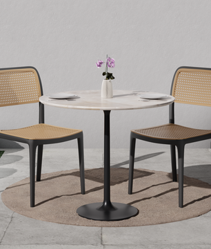 beAAtho Bloom Designer Chair for Dining, Living Room, Bedroom, Cafeteria, Cafe, Restaurant & Hotel | Modern Accent Chair | Ergonomic Comfort | Indoor & Outdoor Use | 3-Year Warranty |