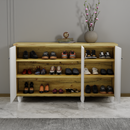 beAAtho Orion Multipurpose Storage Rack | DIY Engineered Wood Cabinet | Anti-Termite Treated | Shoe, Book & Utility Organizer | Wotan Oak - Beige