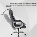 Berlin Orthopedic Boss Chair -3-Year Warranty | Breathable Executive Office Chair | Ergonomic High- Back Chair-Cushioned Seat & Armrests | Metal Base.