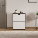 beAAtho® Zento Shoe Cabinet with Tilt-Out Drawers | 2 DOOR | Modern Wooden Shoe Organizer for Home & Office | Durable & Elegant | DIY |