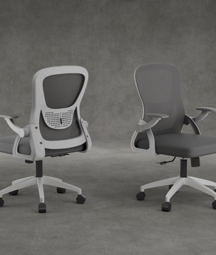 FurniVo Spark Ergonomic High Back Office Chair with 3D Adjustable Armrest, Adjustable Lumbar Support, Revolving Mesh Chair - Home & Office