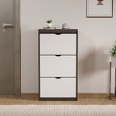 beAAtho® Zento Shoe Cabinet with Tilt-Out Drawers | 3 DOOR | Modern Wooden Shoe Organizer for Home & Office | Durable & Elegant | DIY |