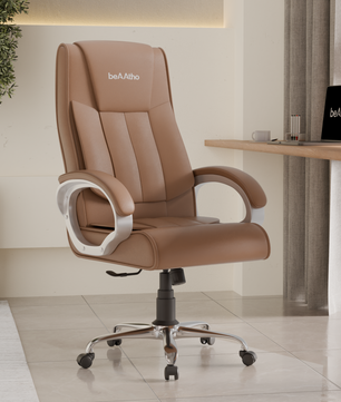 Berlin Orthopedic Boss Chair -3-Year Warranty | Breathable Executive Office Chair | Ergonomic High- Back Chair-Cushioned Seat & Armrests | Metal Base.