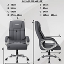 Berlin Orthopedic Boss Chair -3-Year Warranty | Breathable Executive Office Chair | Ergonomic High- Back Chair-Cushioned Seat & Armrests | Metal Base.