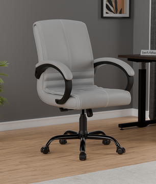 beAAtho® Aura Ergonomic Chair with Cushioned Seat & Backrest | Office & Visitor Chair