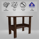 beAAtho Spectrum Desk - Multipurpose Workstation for Home, Office, or Study, Engineered Wood with Large Spacious Top, Open Shelf Storage, Durable & Tested for Strength, Easy to Assemble.(Beige)(DIY)