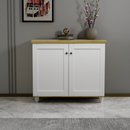 beAAtho Luno | Multipurpose Storage Rack – Plain Moulded Doors | Anti-Termite Engineered Wood | DIY Assembly | Wonton Oak - Beige