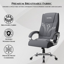 Berlin Orthopedic Boss Chair -3-Year Warranty | Breathable Executive Office Chair | Ergonomic High- Back Chair-Cushioned Seat & Armrests | Metal Base.