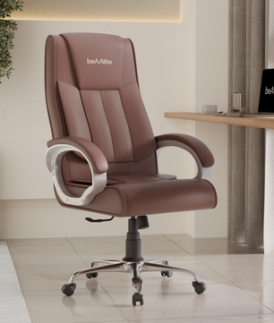 Berlin Orthopedic Boss Chair -3-Year Warranty | Breathable Executive Office Chair | Ergonomic High- Back Chair-Cushioned Seat & Armrests | Metal Base.