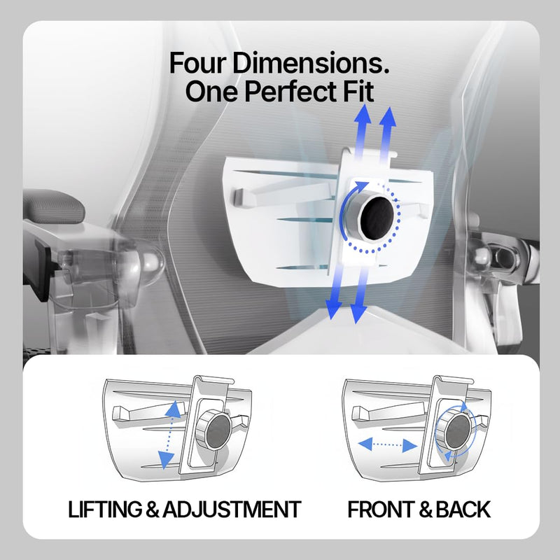 beAAtho Astra: Luxurious Leg Support, 4D Lumbar Support, 145° Recline & Adjustable Tilt Office & Study Mesh High Back Chair