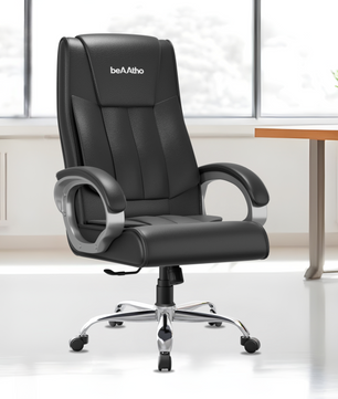 Berlin Orthopedic Boss Chair -3-Year Warranty | Breathable Executive Office Chair | Ergonomic High- Back Chair-Cushioned Seat & Armrests | Metal Base.