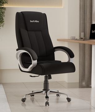 Berlin Orthopedic Boss Chair -3-Year Warranty | Breathable Executive Office Chair | Ergonomic High- Back Chair-Cushioned Seat & Armrests | Metal Base.
