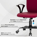beAAtho Falcon Mid-Back Fabric Office Chair, Ergonomic Home Office Desk Chair with 3-Years Warranty by beAAtho, Rocking-tilt Mechanism & Heavy Duty Metal Base ( Black )