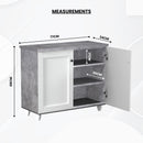 beAAtho Luno | Multipurpose Storage Rack – Plain Moulded Doors | Anti-Termite Engineered Wood | DIY Assembly | Asian White